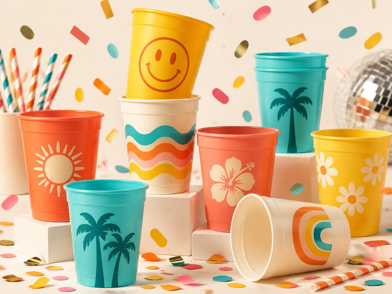 Colección de vasos personalizados 4yourparty.eu